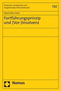 Abbildung von: Fortführungsprinzip und (Vor-)Insolvenz - Nomos