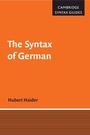 Cover: The Syntax of German - Cambridge University Press