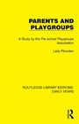 Cover: Parents and Playgroups - Routledge