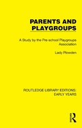 Cover: Parents and Playgroups - Routledge