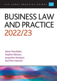 Abbildung von: Business Law and Practice 2022/2023 - The University of Law Publishing Limited