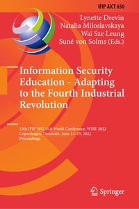 Abbildung von: Information Security Education - Adapting to the Fourth Industrial Revolution - Springer