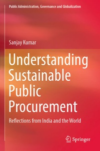 Enlarge image Cover: Understanding Sustainable Public Procurement - Springer