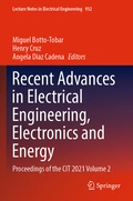 Cover: Recent Advances in Electrical Engineering, Electronics and Energy - Springer