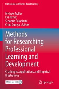 Enlarge image Cover: Methods for Researching Professional Learning and Development - Springer