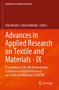 Abbildung von: Advances in Applied Research on Textile and Materials - IX - Springer