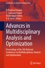 Cover: Advances in Multidisciplinary Analysis and Optimization - Springer