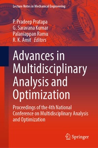 Enlarge image Cover: Advances in Multidisciplinary Analysis and Optimization - Springer
