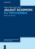 Cover: Jalkut Schimoni zu Proverbia - De Gruyter