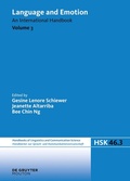 Cover: Language and Emotion. Volume 3 - De Gruyter Mouton