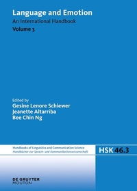 Abbildung von: Language and Emotion. Volume 3 - De Gruyter Mouton