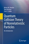 Cover: Quantum Collision Theory of Nonrelativistic Particles - Springer
