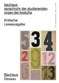 Cover: bauhaus. sprachrohr der studierenden. organ der kostufra - Spector Books