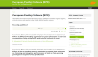 Abbildung von: European Poultry Science - Eugen Ulmer