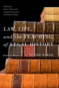 Cover: Law, Life, and the Teaching of Legal History - McGill-Queen's University Press