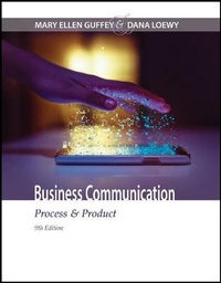 Enlarge image Cover: Bundle: Business Communication: Process & Product, Loose-Leaf Version, 9th + Mindtap Business Communication, 1 Term (6 Months) Printed Access Card for Guffey/Loewy's Business Communication: Process & Product, 9th + Mindtap Computing, 1 Term (6 Months) PR - Cengage Learning