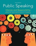 Cover: Bundle: Public Speaking: Choices and Responsibility, 3rd + Mindtap, 1 Term Printed Access Card - Cengage Learning