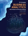 Cover: Bundle: Business Analytics: Data Analysis & Decision Making, 7th + Mindtap Business Statistics, 2 Terms Printed Access Card - Cengage Learning