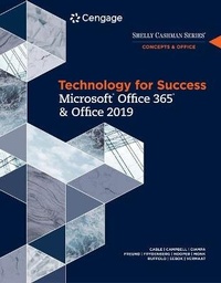 Abbildung von: Bundle: Technology for Success and Shelly Cashman Series Microsoft Office 365 & Office 2019 + Sam 365 & 2019 Assessments, Training, and Projects Printed Access Card with Access to Ebook, 2 Terms - Cengage Learning