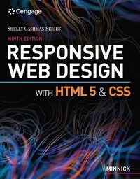 Enlarge image Cover: Bundle: Responsive Web Design with HTML 5 & Css, 9th + Mindtap, 2 Terms Printed Access Card - Cengage Learning