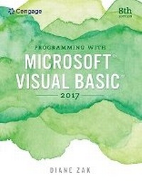 Abbildung von: Bundle: Programming with Microsoft Visual Basic 2017 + Mindtapv2.0, 2 Terms Printed Access Card - Cengage Learning