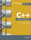 Cover: Bundle: C++ Programming: Program Design Including Data Structures, 8th + Mindtapv2.0, 1 Term Printed Access Card - Cengage Learning