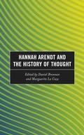 Cover: Hannah Arendt and the History of Thought - Lexington Books