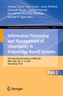 Cover: Information Processing and Management of Uncertainty in Knowledge-Based Systems - Springer