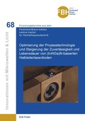 Cover: Optimierung der Prozesstechnologie und Steigerung der Zuverl&auml;ssigkeit und Lebensdauer von (InAlGa)N-basierten Halbleiterlaserdioden - Cuvillier Verlag