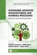Cover: Sustainable Advanced Manufacturing and Materials Processing - CRC Press
