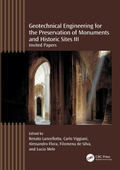 Cover: Geotechnical Engineering for the Preservation of Monuments and Historic Sites III - CRC Press