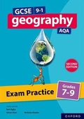 Cover: GCSE 9-1 Geography AQA: Exam Practice: Grades 7-9 Second Edition - Oxford University Press
