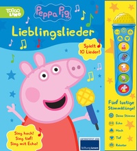 Abbildung von: Peppa Pig - Lieblingslieder - Mikrofonbuch - Pappbilderbuch mit abnehmbarem Mikrofon mit 5 lustigen Stimmklängen und 10 Melodien - Peppa Wutz - Phoenix International Publications Inc.