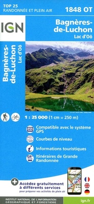 Abbildung von: Bagneres-de-Luchon / Lac d'Oo: 1848OT - Institut Geographique National