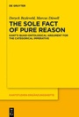 Cover: The Sole Fact of Pure Reason - De Gruyter