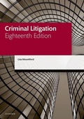 Cover: Criminal Litigation - Oxford University Press