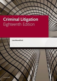 Enlarge image Cover: Criminal Litigation - Oxford University Press