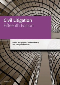 Abbildung von: Civil Litigation - Oxford University Press