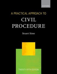 Enlarge image Cover: A Practical Approach to Civil Procedure - Oxford University Press
