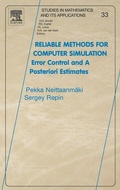 Cover: Reliable Methods for Computer Simulation: Volume 33 - Elsevier