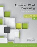 Cover: Bundle: Advanced Word Processing Lessons 56-110, 20th + Keyboarding in Sam 365 & 2016, 55 Lessons with Word Processing, Multi-Term Printed Access Card - Cengage Learning