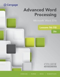 Enlarge image Cover: Bundle: Keyboarding and Word Processing Essentials Lessons 1-55, 20th + Advanced Word Processing Lessons 56-110, 20th - Cengage Learning