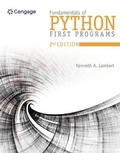 Cover: Bundle: Fundamentals of Python: First Programs, 2nd + Mindtap Computer Science, 1 Term (6 Months) Printed Access Card - Cengage Learning