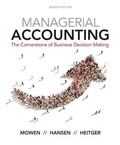 Cover: Bundle: Managerial Accounting: The Cornerstone of Business Decision Making, Loose-Leaf Version, 7th + Squarecap, 1 Term (6 Months) Printed Access Card for Lecture Tools, 1st - Cengage Learning