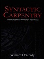 Cover: Syntactic Carpentry - Routledge