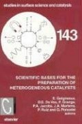 Cover: Scientific Bases for the Preparation of Heterogeneous Catalysts: Volume 143 - Elsevier