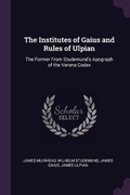 Cover: The Institutes of Gaius and Rules of Ulpian - Palala Press