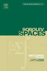 Enlarge image Cover: Sobolev Spaces: Volume 140 - Academic Press