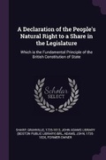 Cover: A Declaration of the People's Natural Right to a Share in the Legislature - Palala Press