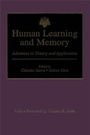 Cover: Human Learning and Memory - Psychology Press Ltd